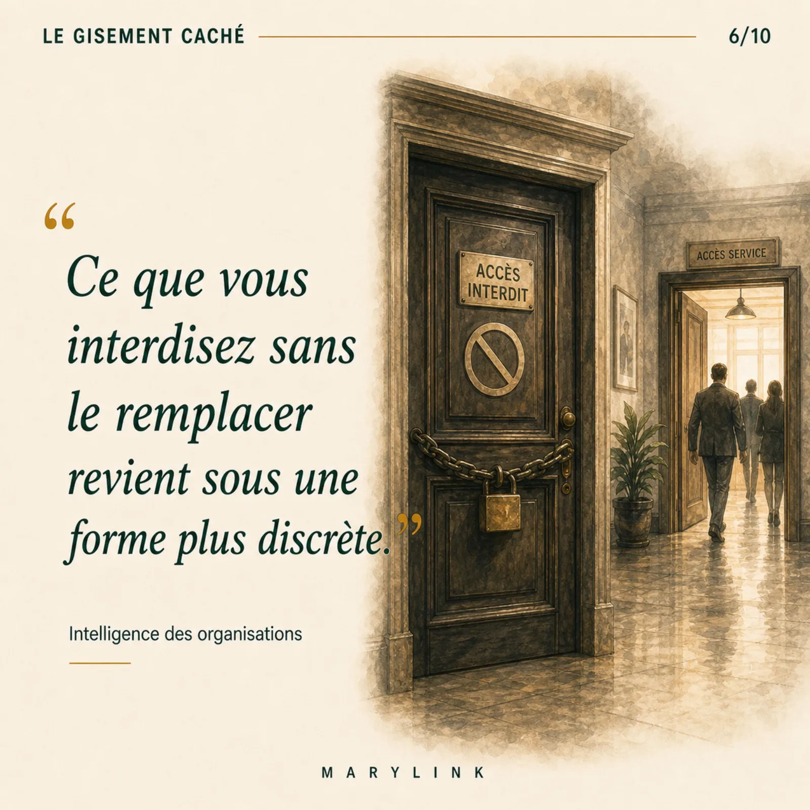 Quote: what you ban without replacing comes back in a quieter form.