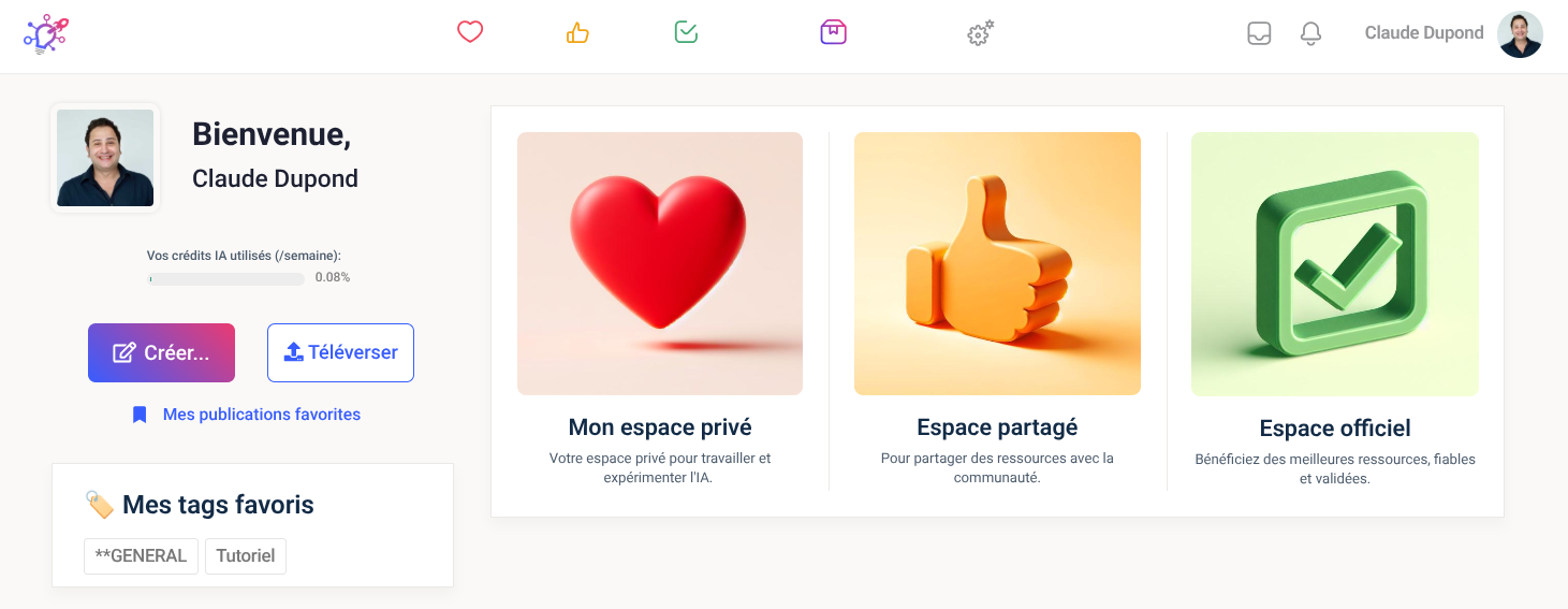 Aperçu de la plateforme Marylink